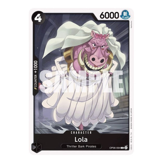 Lola (OP06) #OP06-094 Common (Near Mint) Wings of the Captain One Piece Card Game: 2024