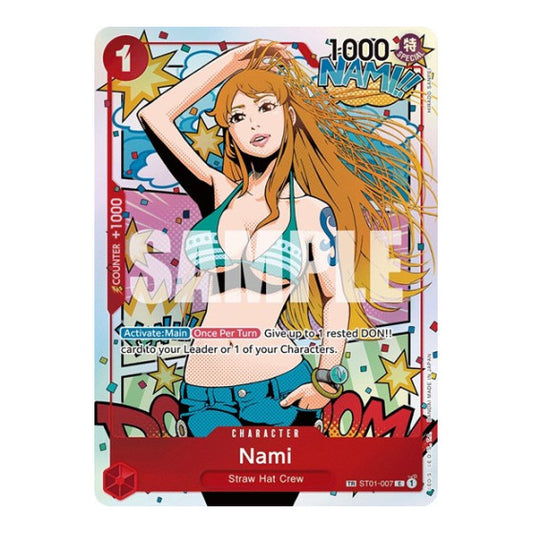 Nami (TR) (OP06) #ST01-007 Treasure Rare (Foil Near Mint) Wings of the Captain One Piece Card Game: 2024