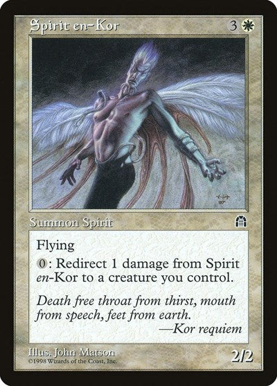 Spirit en Kor (STH) #19 Common Stronghold Magic: The Gathering: 1998
