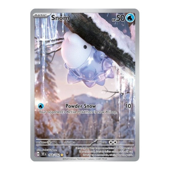 Snom 168 162 (TEF) #168/162 Illustration Rare (Holofoil Near Mint) SV05: Temporal Forces Pokemon: 2024