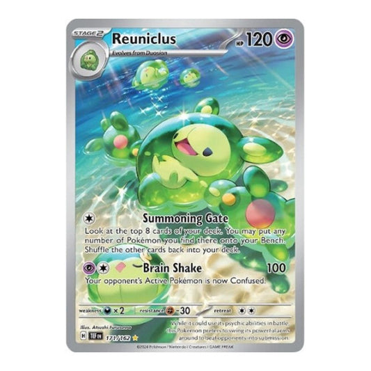 Reuniclus - 171/162 (TEF) #171/162 Illustration Rare (Holofoil Near Mint) SV05: Temporal Forces Pokemon: 2024