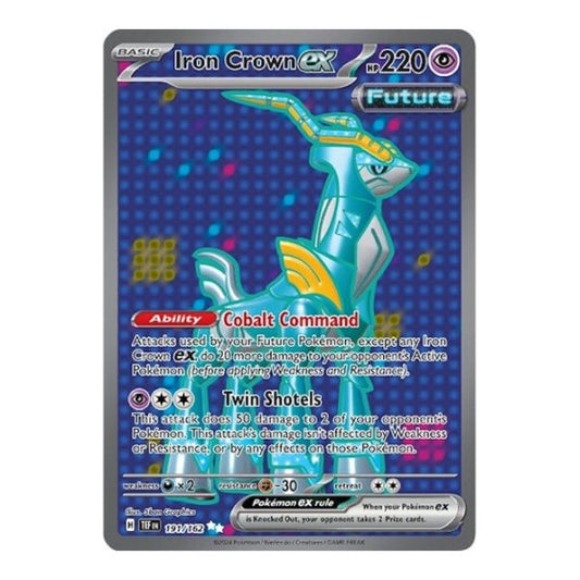 Iron Crown ex - 191/162 (TEF) #191/162 Ultra Rare (Holofoil Near Mint) SV05: Temporal Forces Pokemon: 2024