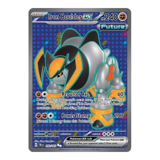 Iron Boulder ex - 192/162 (TEF) #192/162 Ultra Rare (Holofoil Near Mint) SV05: Temporal Forces Pokemon: 2024