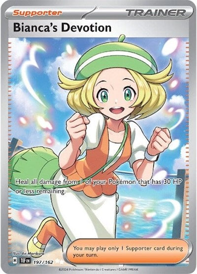 Biancas Devotion 197 162 (TEF) #197/162 Ultra Rare (Holofoil Near Mint) SV05: Temporal Forces Pokemon: 2024