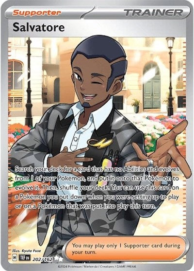 Salvatore - 202/162 (TEF) #202/162 Ultra Rare (Holofoil Near Mint) SV05: Temporal Forces Pokemon: 2024