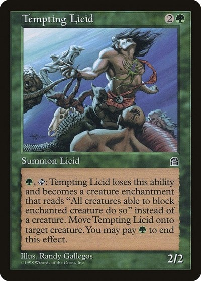 Tempting Licid (STH) #122 Uncommon (Heavily Played) Stronghold Magic: The Gathering: 1998