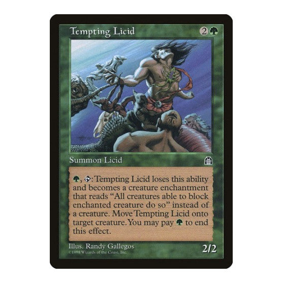Tempting Licid (STH) #122 Uncommon (Heavily Played) Stronghold Magic: The Gathering: 1998