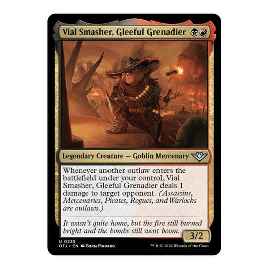 Vial Smasher, Gleeful Grenadier (OTJ) #235 Uncommon (Lightly Played) Outlaws of Thunder Junction Magic: The Gathering: 2024