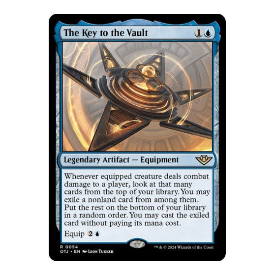 The Key to the Vault (OTJ) #54 Rare (Lightly Played) Outlaws of Thunder Junction Magic: The Gathering: 2024