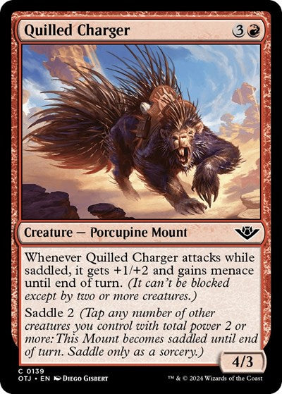 Quilled Charger (OTJ) #139 Common (Lightly Played) Outlaws of Thunder Junction Magic: The Gathering: 2024