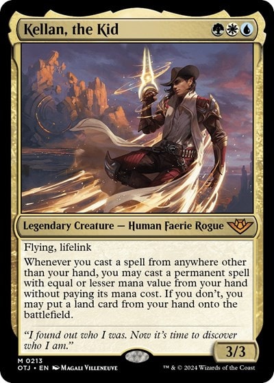 Kellan the Kid (OTJ) #213 Mythic Rare (Lightly Played) Outlaws of Thunder Junction Magic: The Gathering: 2024