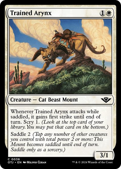 Trained Arynx (OTJ) #36 Common Outlaws of Thunder Junction Magic: The Gathering: 2024