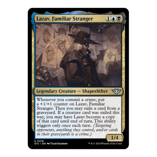 Lazav, Familiar Stranger (OTJ) #216 Uncommon Outlaws of Thunder Junction Magic: The Gathering: 2024
