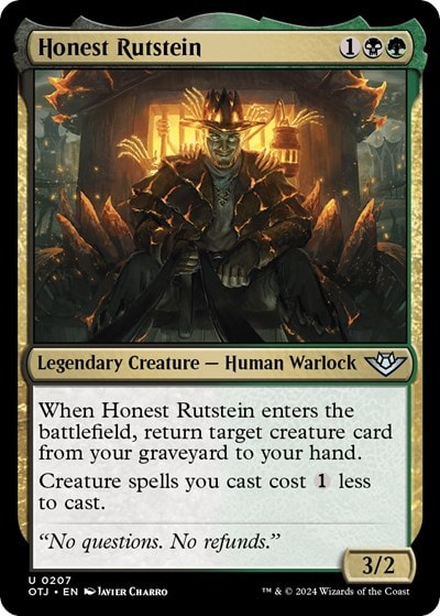 Honest Rutstein (OTJ) #207 Uncommon (Lightly Played) Outlaws of Thunder Junction Magic: The Gathering: 2024