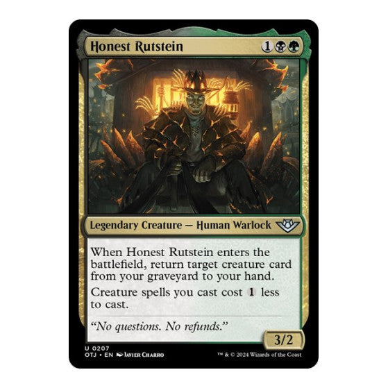Honest Rutstein (OTJ) #207 Uncommon (Lightly Played) Outlaws of Thunder Junction Magic: The Gathering: 2024