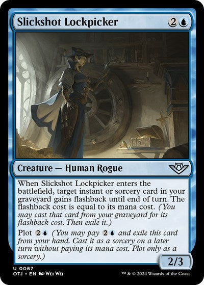 Slickshot Lockpicker (OTJ) #67 Uncommon (Lightly Played) Outlaws of Thunder Junction Magic: The Gathering: 2024