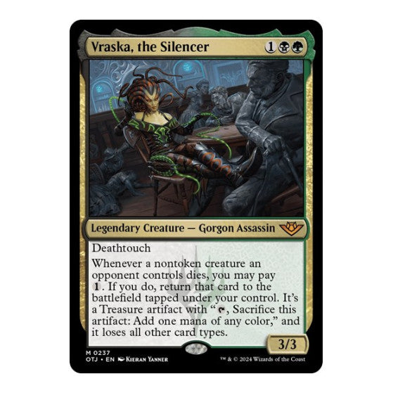 Vraska the Silencer (OTJ) #237 Mythic Rare (Lightly Played) Outlaws of Thunder Junction Magic: The Gathering: 2024