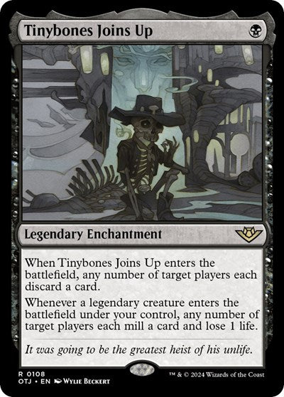 Tinybones Joins Up (OTJ) #108 Rare (Lightly Played) Outlaws of Thunder Junction Magic: The Gathering: 2024