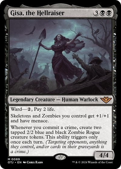 Gisa the Hellraiser (OTJ) #89 Mythic Rare (Near Mint) Outlaws of Thunder Junction Magic: The Gathering: 2024