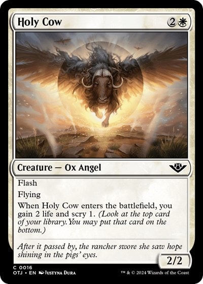 Holy Cow (OTJ) #16 Common (Lightly Played) Outlaws of Thunder Junction Magic: The Gathering: 2024