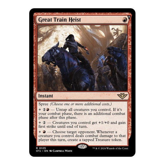 Great Train Heist (OTJ) #125 Rare (Lightly Played) Outlaws of Thunder Junction Magic: The Gathering: 2024