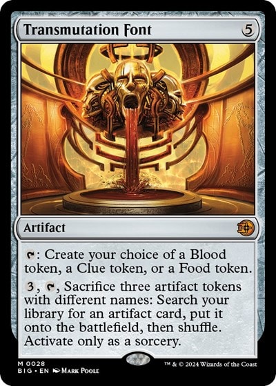 Transmutation Font (BIG) #28 Mythic Rare (Lightly Played) Outlaws of Thunder Junction: The Big Score Magic: The Gathering: 2024