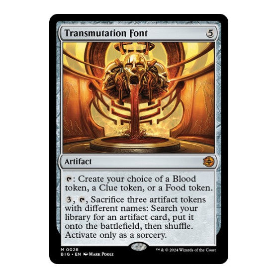 Transmutation Font (BIG) #28 Mythic Rare (Lightly Played) Outlaws of Thunder Junction: The Big Score Magic: The Gathering: 2024
