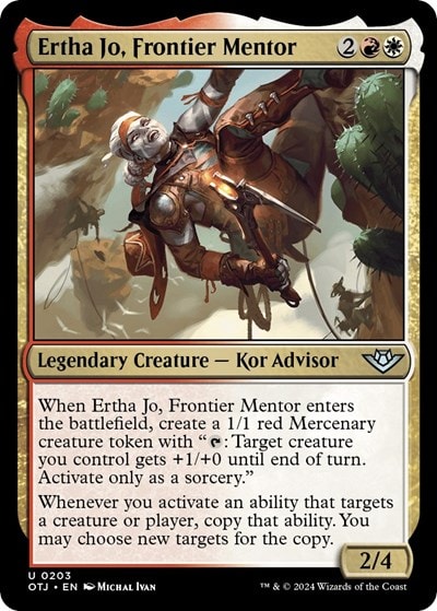Ertha Jo Frontier Mentor (OTJ) #203 Uncommon Outlaws of Thunder Junction Magic: The Gathering: 2024