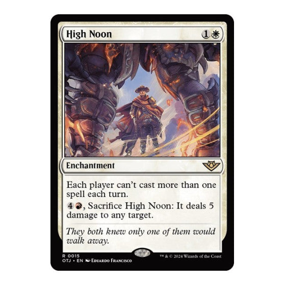 High Noon (OTJ) #15 Rare (Lightly Played) Outlaws of Thunder Junction Magic: The Gathering: 2024