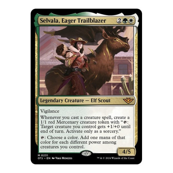 Selvala Eager Trailblazer (OTJ) #231 Mythic Rare (Lightly Played) Outlaws of Thunder Junction Magic: The Gathering: 2024