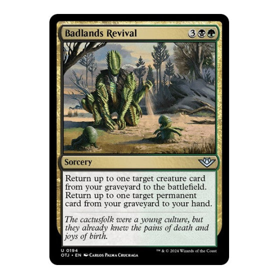 Badlands Revival (OTJ) #194 Uncommon Outlaws of Thunder Junction Magic: The Gathering: 2024