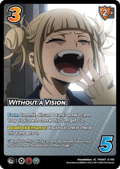 Without a Vision (MHA7) #9/180 Uncommon (Near Mint) UniVersus: My Hero Academia: Girl Power UniVersus: 2024