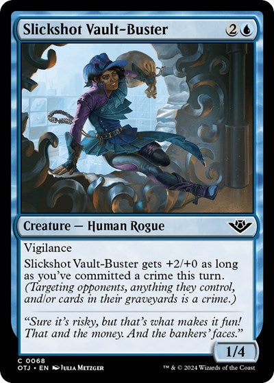 Slickshot Vault Buster (OTJ) #68 Common (Foil Lightly Played) Outlaws of Thunder Junction Magic: The Gathering: 2024