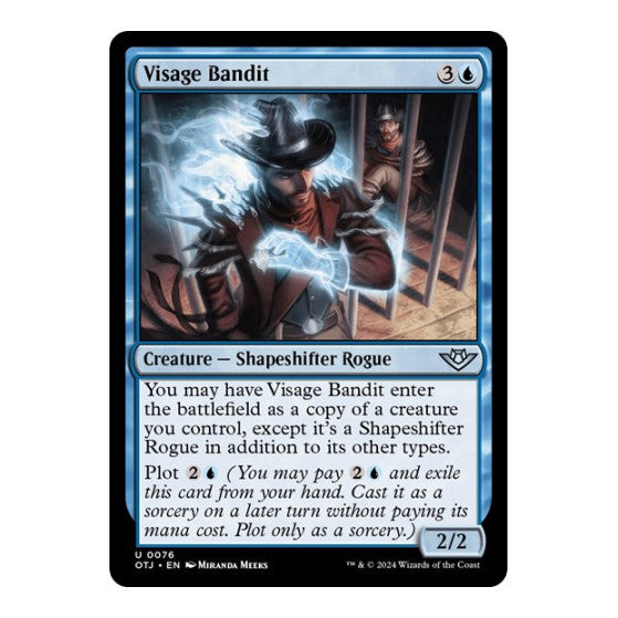 Visage Bandit (OTJ) #76 Uncommon (Foil Lightly Played) Outlaws of Thunder Junction Magic: The Gathering: 2024