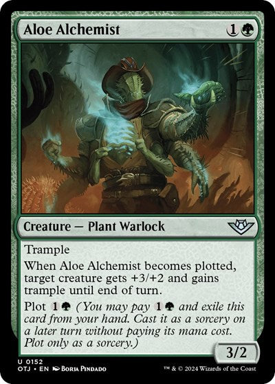Aloe Alchemist (OTJ) #152 Uncommon (Lightly Played) Outlaws of Thunder Junction Magic: The Gathering: 2024