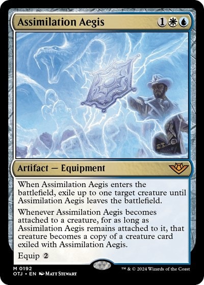 Assimilation Aegis (OTJ) #192 Mythic Rare (Lightly Played) Outlaws of Thunder Junction Magic: The Gathering: 2024