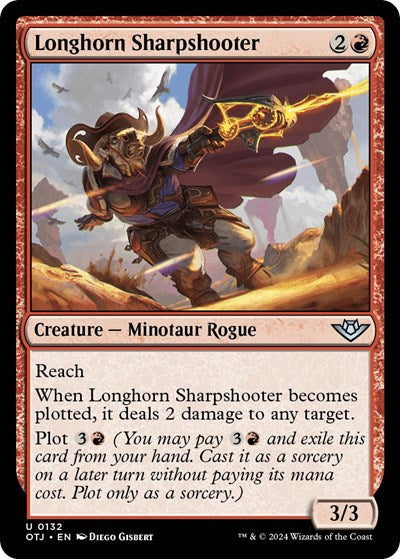Longhorn Sharpshooter (OTJ) #132 Uncommon (Lightly Played) Outlaws of Thunder Junction Magic: The Gathering: 2024