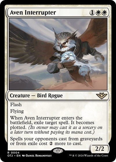 Aven Interrupter (OTJ) #4 Rare (Lightly Played) Outlaws of Thunder Junction Magic: The Gathering: 2024