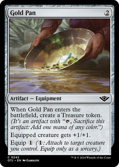 Gold Pan (OTJ) #242 Common Outlaws of Thunder Junction Magic: The Gathering: 2024