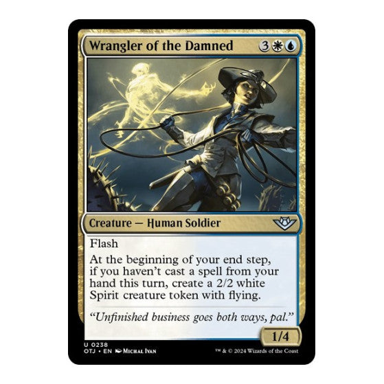 Wrangler of the Damned (OTJ) #238 Uncommon (Lightly Played) Outlaws of Thunder Junction Magic: The Gathering: 2024