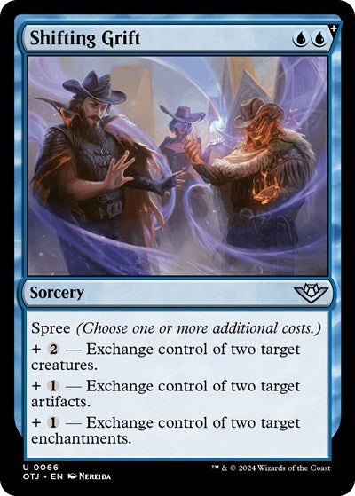 Shifting Grift (OTJ) #66 Uncommon Outlaws of Thunder Junction Magic: The Gathering: 2024