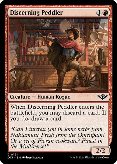 Discerning Peddler (OTJ) #121 Common Outlaws of Thunder Junction Magic: 2024