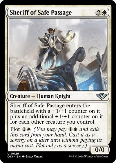 Sheriff of Safe Passage (OTJ) #29 Uncommon (Lightly Played) Outlaws of Thunder Junction Magic: The Gathering: 2024