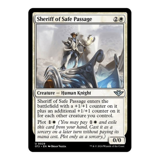 Sheriff of Safe Passage (OTJ) #29 Uncommon Outlaws of Thunder Junction Magic: The Gathering: 2024