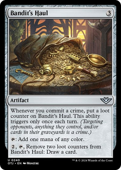 Bandits Haul (OTJ) #240 Uncommon (Lightly Played) Outlaws of Thunder Junction Magic: The Gathering: 2024
