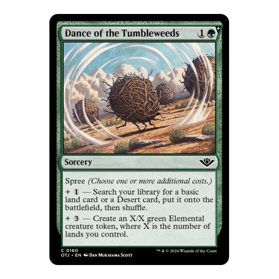 Dance of the Tumbleweeds (OTJ) #160 Common Outlaws of Thunder Junction Magic: The Gathering: 2024