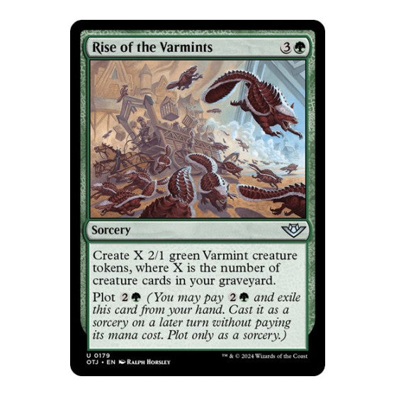 Rise of the Varmints (OTJ) #179 Uncommon Outlaws of Thunder Junction Magic: The Gathering: 2024