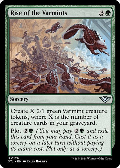 Rise of the Varmints (OTJ) #179 Uncommon Outlaws of Thunder Junction Magic: The Gathering: 2024