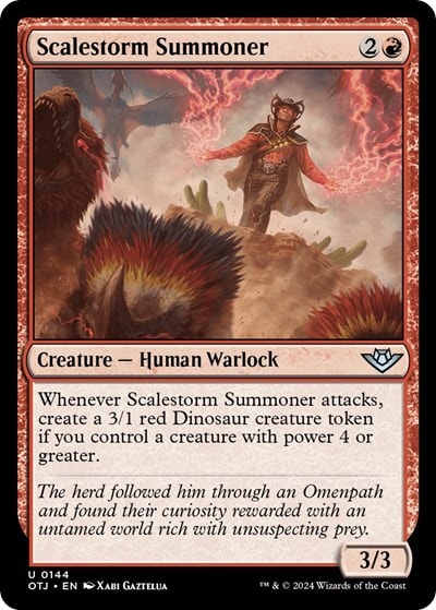 Scalestorm Summoner (OTJ) #144 Uncommon (Lightly Played) Outlaws of Thunder Junction Magic: The Gathering: 2024