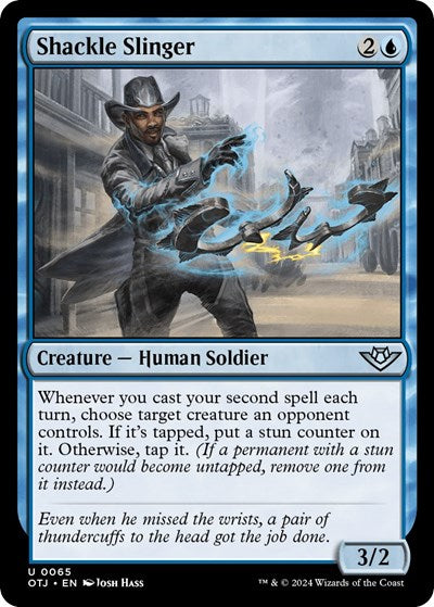 Shackle Slinger (OTJ) #65 Uncommon (Lightly Played) Outlaws of Thunder Junction Magic: The Gathering: 2024